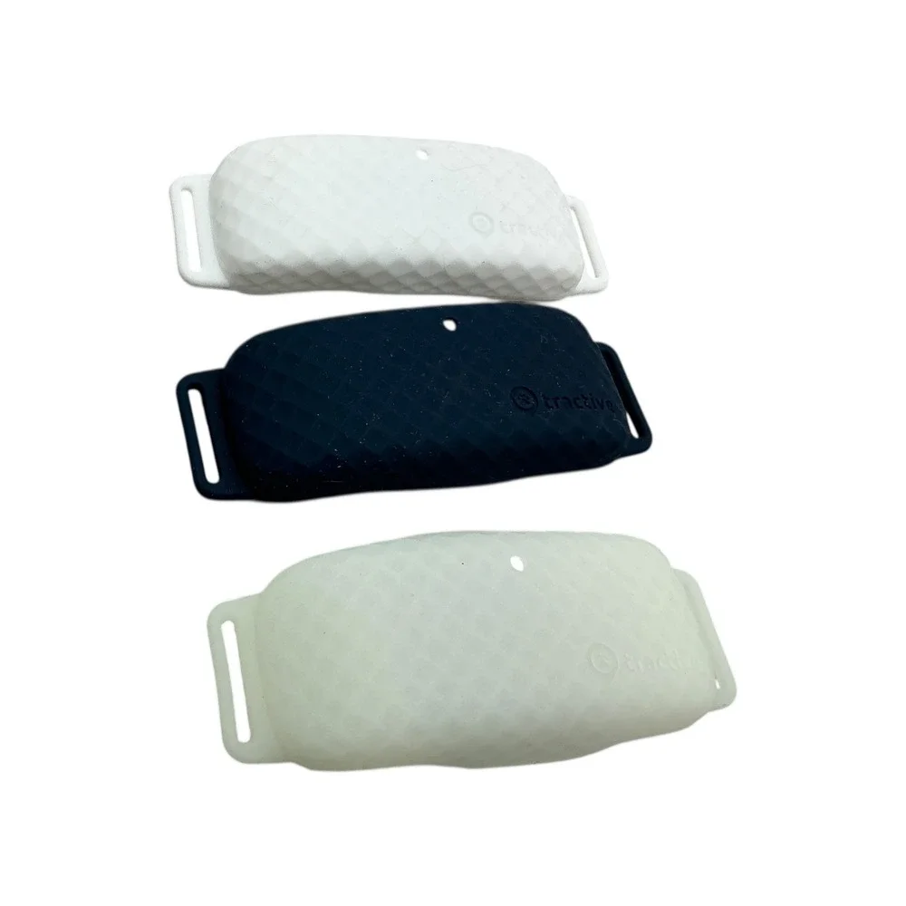 Lot 3x Tractive GPS CAT 4 Collar Attachments - Glow-in-the-Dark Midnight Blue